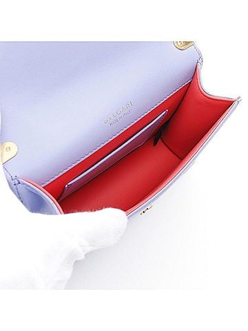 Bvlgari Purple Leather Shoulder Bag (view 2)