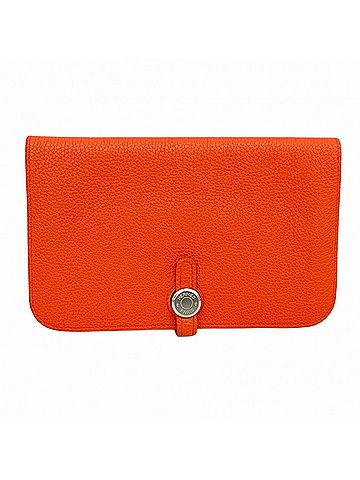 Hermès Capucine Togo Leather Long Wallet (Bi-Fold) (view 1)