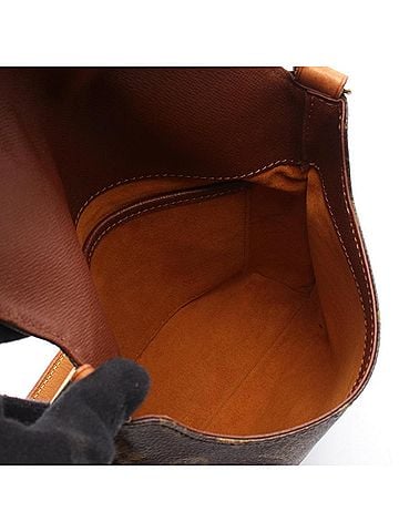 Louis Vuitton Brown Coated Canvas Leather Shoulder Bag (view 2)