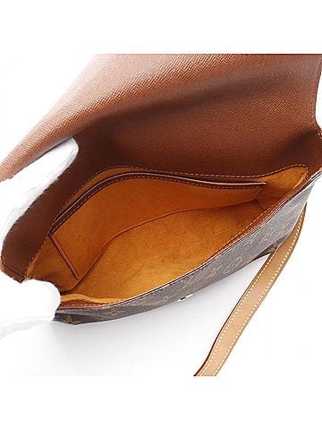 Louis Vuitton Brown Coated Canvas Leather Shoulder Bag (view 2)