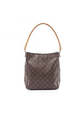 Louis Vuitton Brown Coated Canvas Leather Shoulder Bag (view 1)