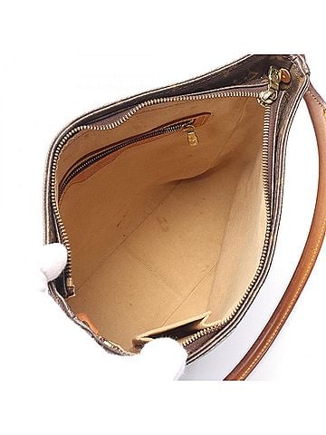 Louis Vuitton Brown Coated Canvas Leather Shoulder Bag (view 2)