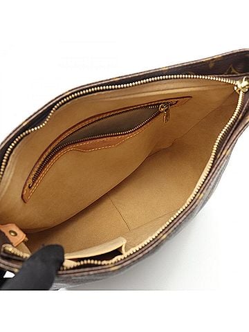 Louis Vuitton Brown Coated Canvas Shoulder Bag (view 2)