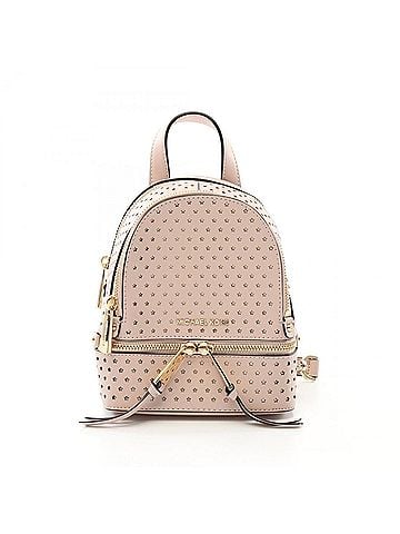 Michael Kors Pink Leather Backpack (view 1)
