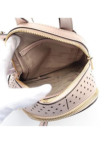 Michael Kors Pink Leather Backpack (view 2)