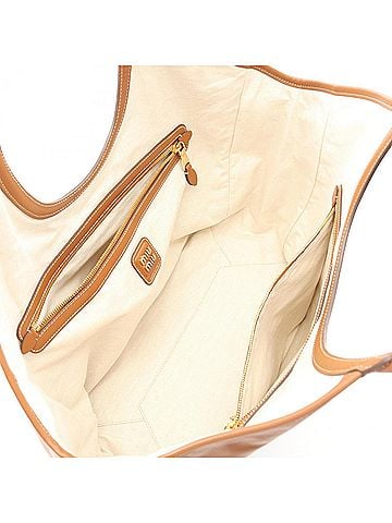 Miu Miu Brown Leather Tote Bag (view 2)