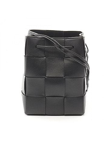 Bottega Veneta Black Leather Shoulder Bag (view 1)