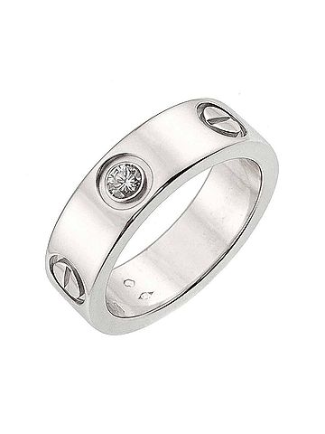 Cartier Platinum Platinum 950 Band Ring (view 1)
