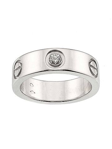 Cartier Platinum Platinum 950 Band Ring (view 2)