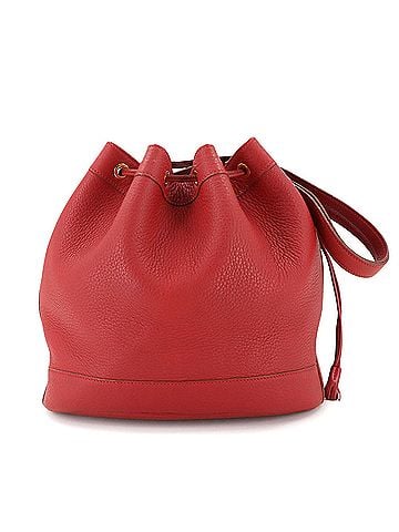 Hermès Red Color Taurillon Clemence Leather Shoulder Bag (view 1)