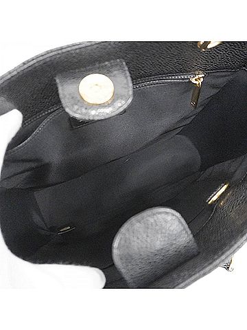 Chanel Black Grained Calfskin Tote Bag (view 2)