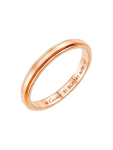 Cartier Pink Gold Pink Gold (18K) Band Ring (view 1)