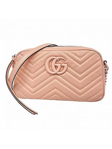 Gucci Pink Leather Shoulder Bag (view 1)