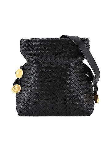 Bottega Veneta Black Intrecciato Shoulder Bag (view 1)