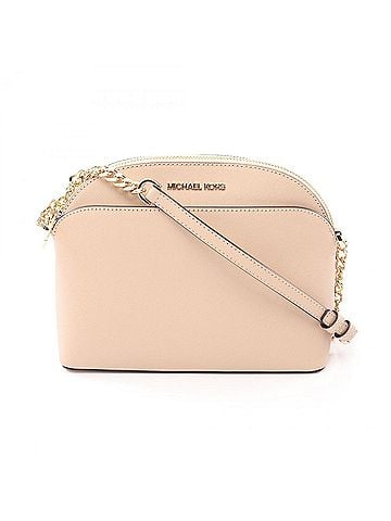Michael Kors Beige Leather Shoulder Bag (view 1)