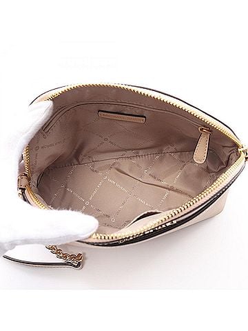 Michael Kors Beige Leather Shoulder Bag (view 2)