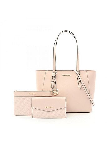 Michael Kors Pink Leather Tote Bag (view 1)