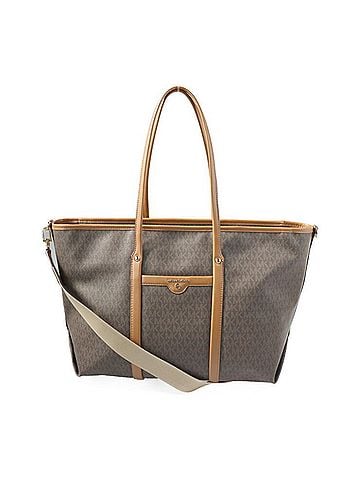 Michael Kors Brown Pvc Leather Handbag Shoulder Bag Tote Bag (view 1)
