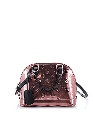 Louis Vuitton Alma Handbag Metallic Monogram Vernis with Leather BB (view 1)