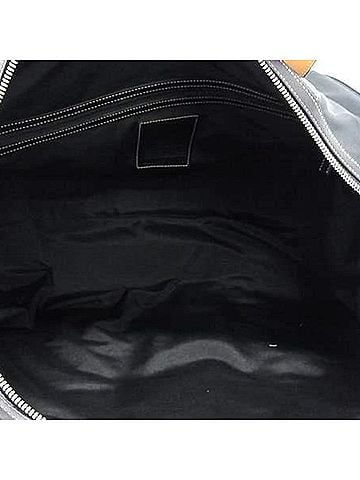 Coach Black Nylon Leather Boston Bag Handbag Tote Bag (view 2)