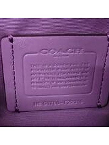 Coach Purple Leather Handbag Shoulder Bag Tote Bag (view 2)