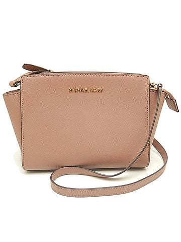 Michael Kors Selma Pink Beige Pvc Shoulder Bag (view 1)