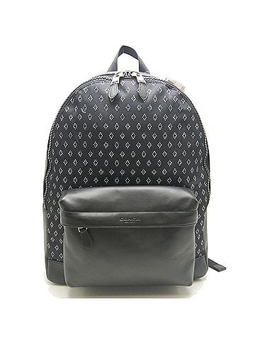 Coach Black Nylon Leather Backpack (view 1)