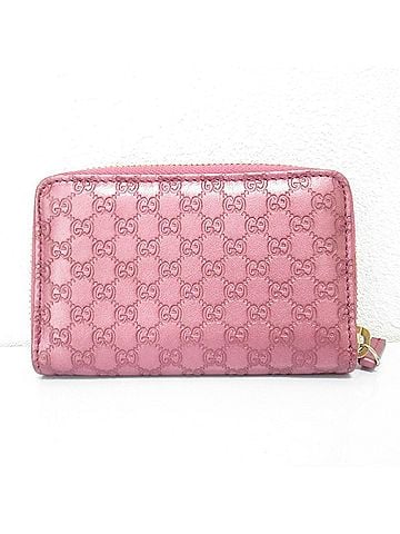 Gucci Metallic Pink Leather Card Case (view 1)