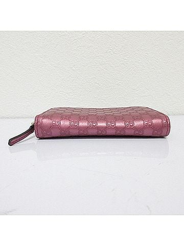 Gucci Metallic Pink Leather Card Case (view 2)