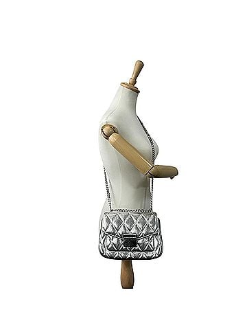 Kate Spade New York Metallic Silver Leather Shoulder Bag (view 2)