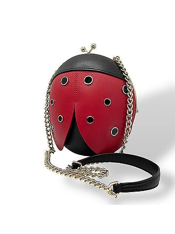 Kate Spade New York Black Red Color Leather Shoulder Bag (view 1)