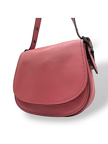 Coach Pink Leather Shoulder Bag (view 1)