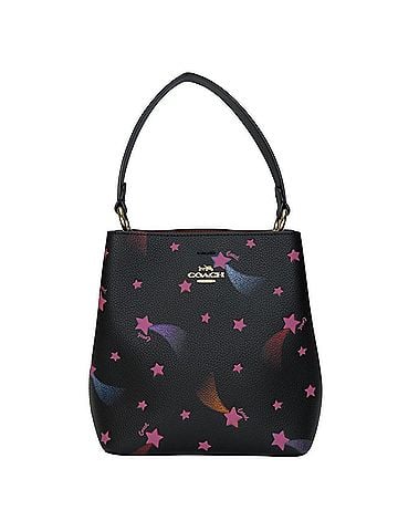 Coach Black Pink Leather Handbag (view 1)