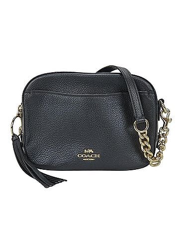 Coach Black Leather Pochette Pouch Shoulder Bag (view 1)