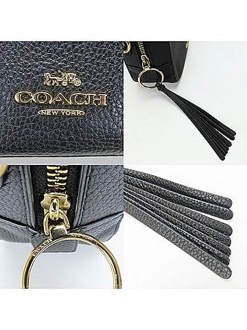 Coach Black Leather Pochette Pouch Shoulder Bag (view 2)