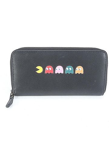 Coach Black Leather Long Wallet (Bi-Fold) (view 1)