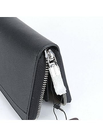 Michael Kors Black Leather Long Wallet (Bi-Fold) (view 2)