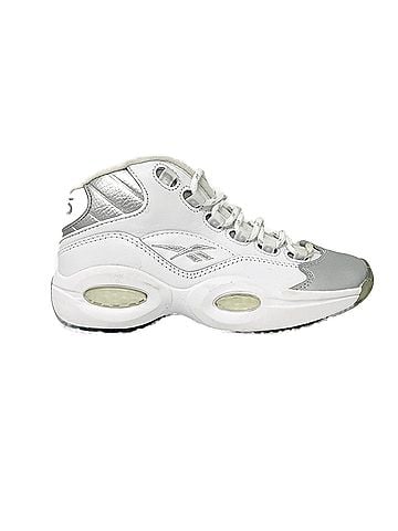 Reebok Sneaker Kid Reebok Question Mid 25th Anniversary GX3983 White Basketball Size 4 (view 1)