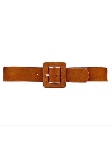 Streets Ahead Women Covered Buckle Leather Belt (view 1)