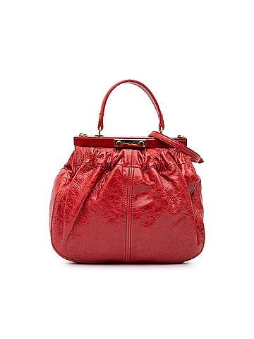 Miu Miu Nappa Frame Lux Top Handle (view 1)