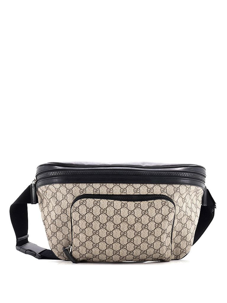 Gucci 100% Coatead Canvas Black Brown Eden Waist Bag GG Coated Canvas Large One size - photo 1