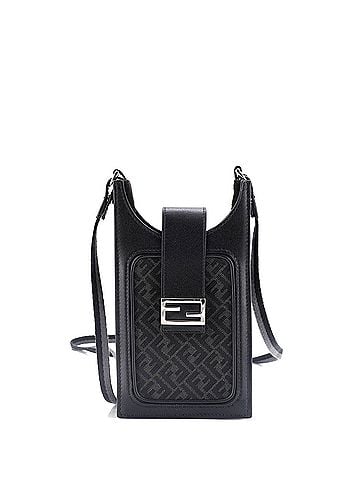 Fendi Phone Holder Bag Zucca Canvas and Leather (view 1)