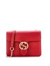 Gucci 100% Leather Red Interlocking Shoulder Bag Leather Small One size - photo 1