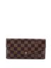 Louis Vuitton 100% Coatead Canvas Brown Sarah Wallet NM Damier One size - photo 1