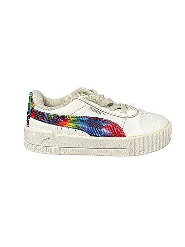 Puma Sneaker Kids Puma CARINA TIE DYE Toddler 380830-01 White Casual Size 7 (view 1)