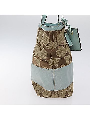Coach Beige Canvas Tote Bag (view 2)