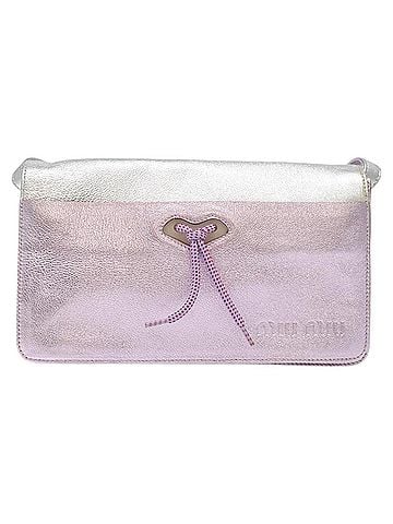 Miu Miu Pink Leather Shoulder Bag (view 1)