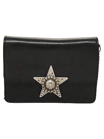 Miu Miu Black Leather Shoulder Bag (view 1)
