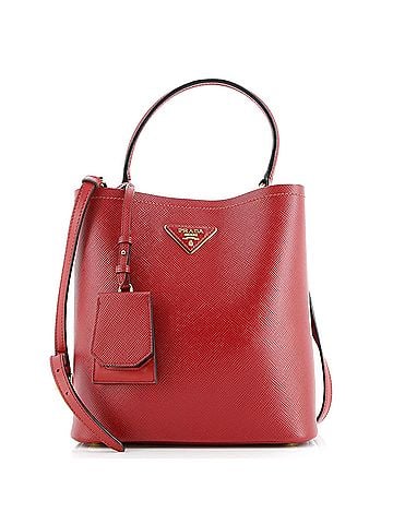 Prada Panier Bucket Bag Saffiano Leather Medium (view 1)