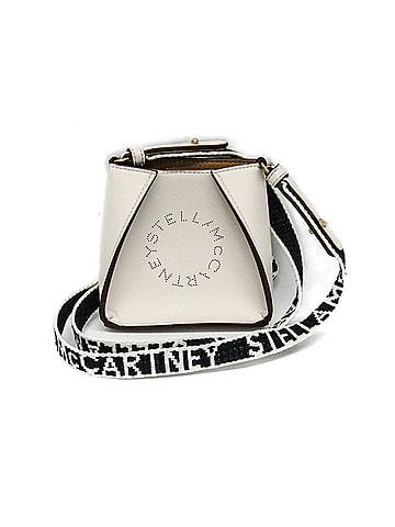 Stella McCartney Black Off-White Polyester Elastane Shoulder Bag (view 1)